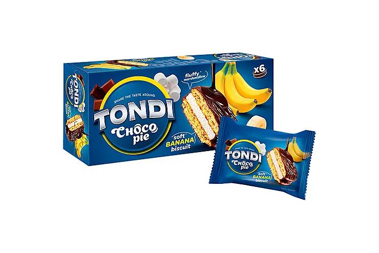 Пирожное Tondi Choco Pie банан 180 гр., картон