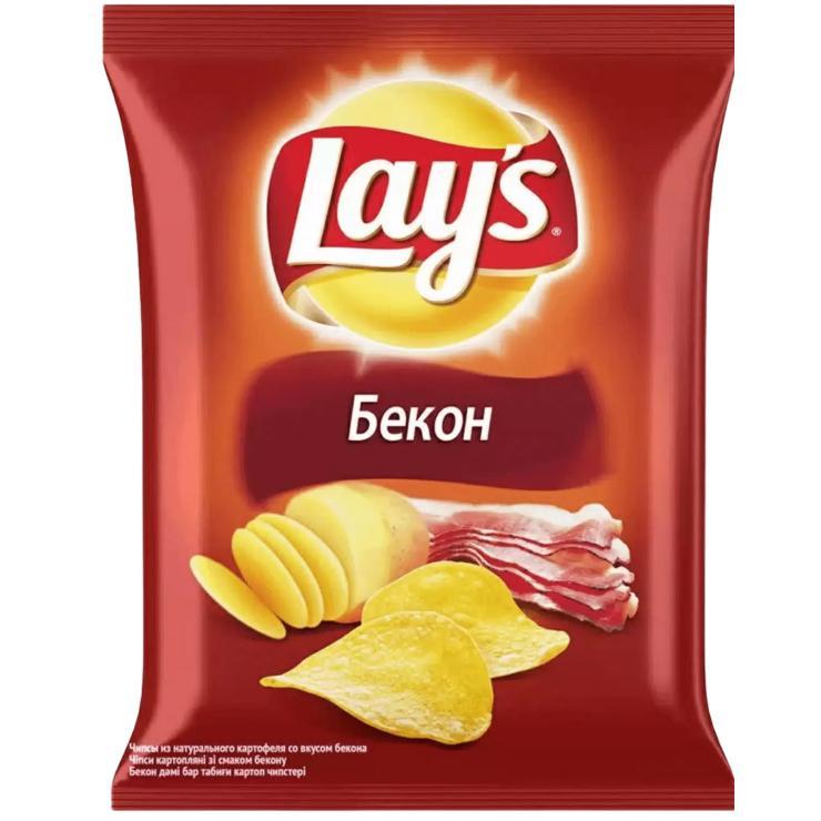 Чипсы Lay's бекон 70 гр., флоу-пак