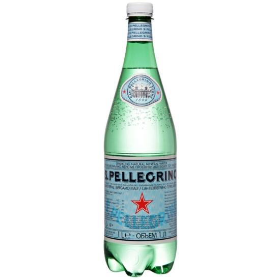 Вода газированная Sanpellegrino натуральная 1 л., ПЭТ