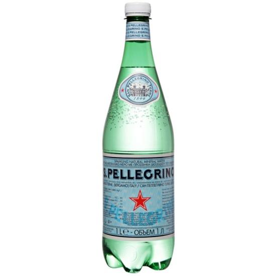 Вода Sanpellegrino натуральная газированная 1 л., ПЭТ