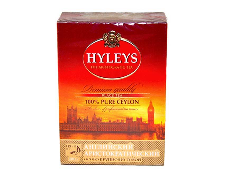 Чай Hyleys Английский Аристократический черный 100 гр., картон