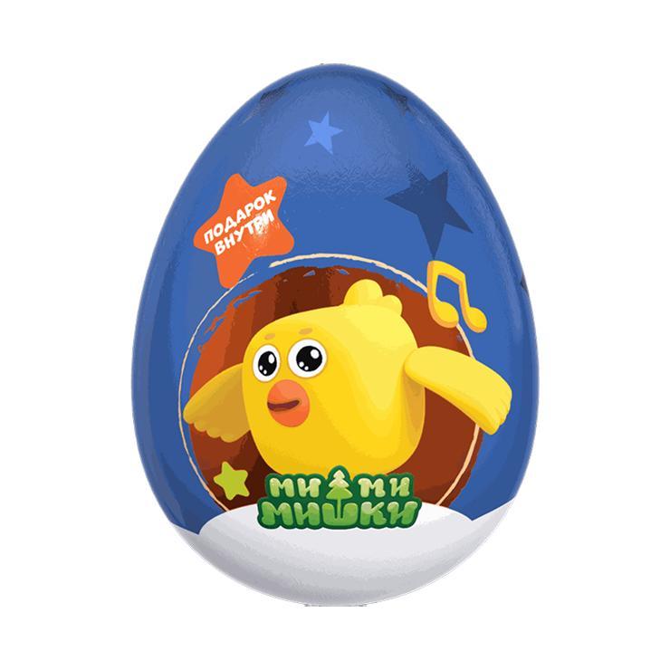Яйцо шоколадное Ми-ми-мишки с подарком 20 гр., обертка