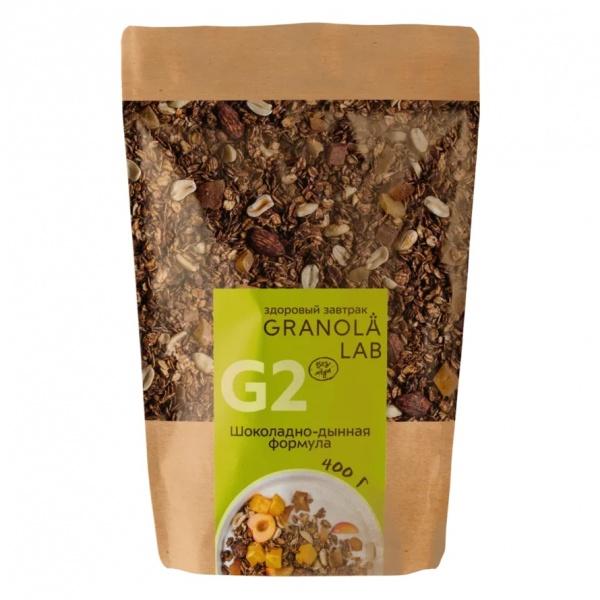 Гранола шоколадно-дынная формула Granola.lab Granola G2 big 400 гр., дой-пак