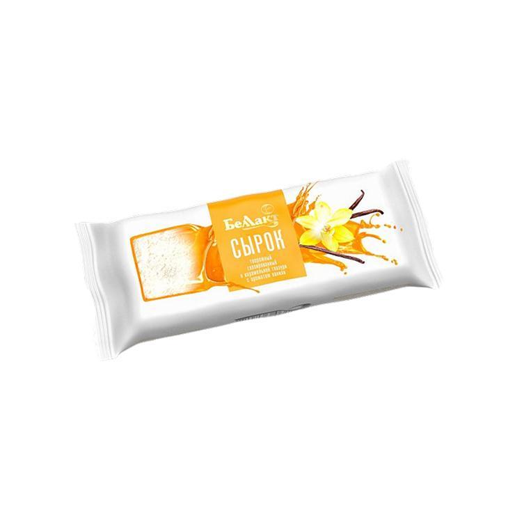 Сырок Беллакт творожный карамель глазированный с ванилью 18% 40 гр., флоу-пак