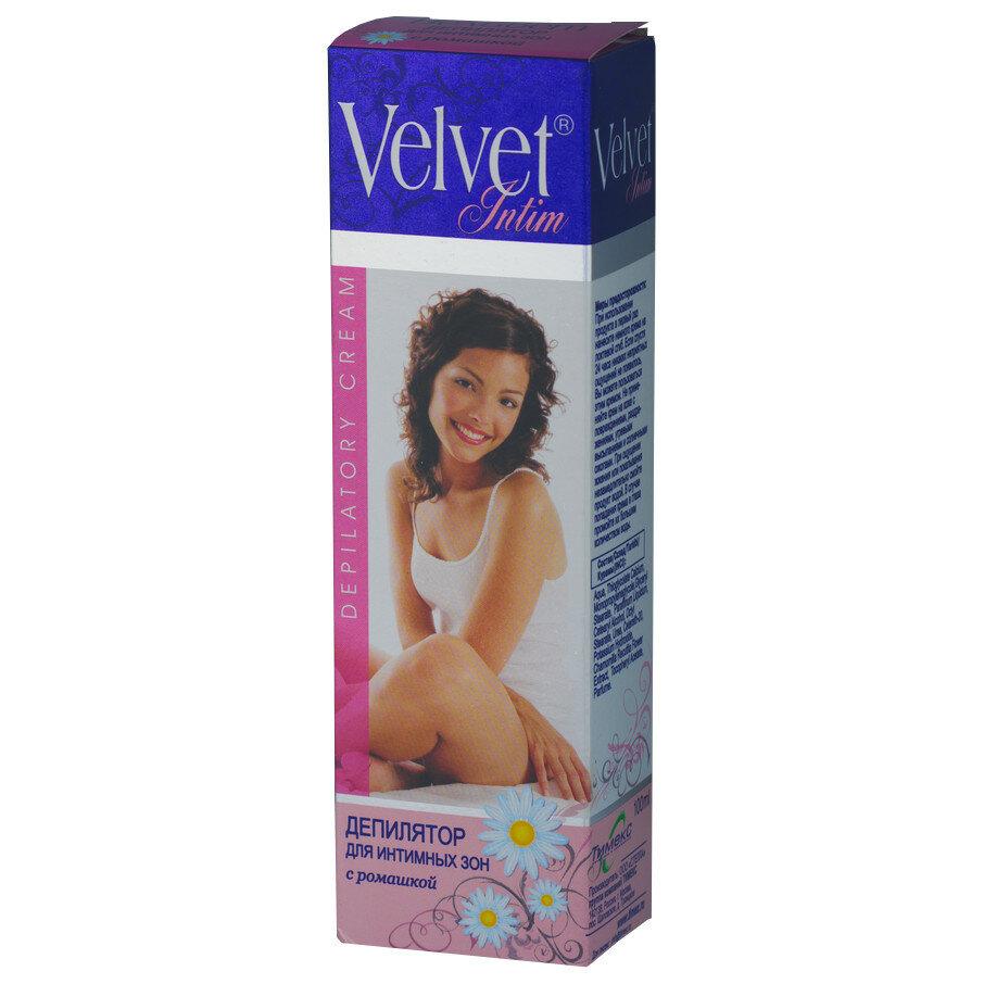Крем для депиляции Velvet для интимных зон с ромашкой