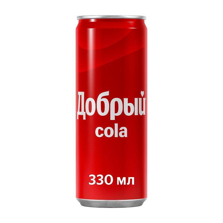Напиток газированный Добрый cola 330 мл., ж/б