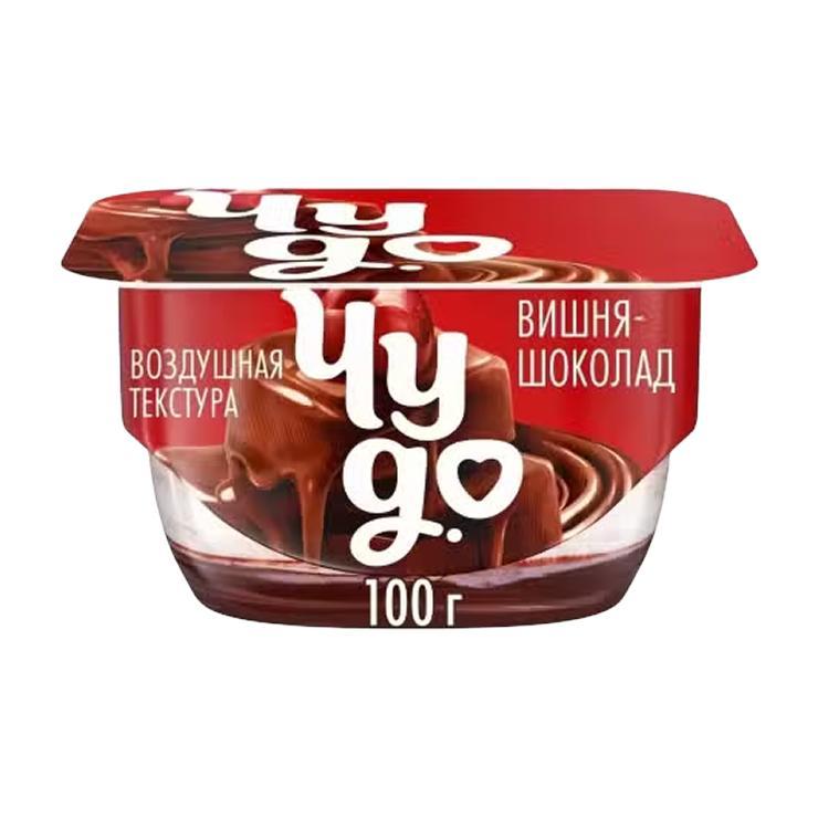 Творожный десерт Чудо вишня-шоколад 4,4% 100 гр., стакан