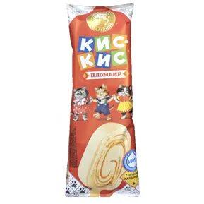 Мороженое эскимо Кис-кис соленая карамель 75 гр., флоу-пак