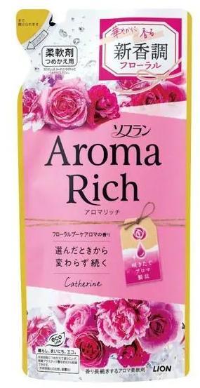 Кондиционер для белья Lion Aroma Rich Catherine сменный блок 400 мл., дой-пак