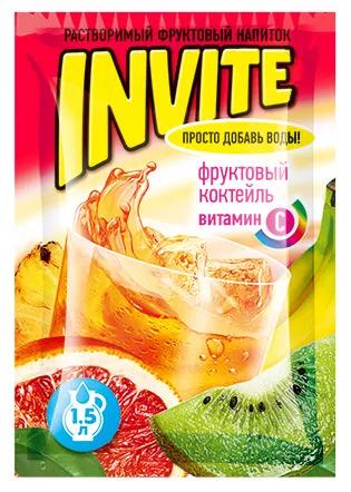 Растворимый напиток Invite Фруктовый коктейль 9 гр., саше