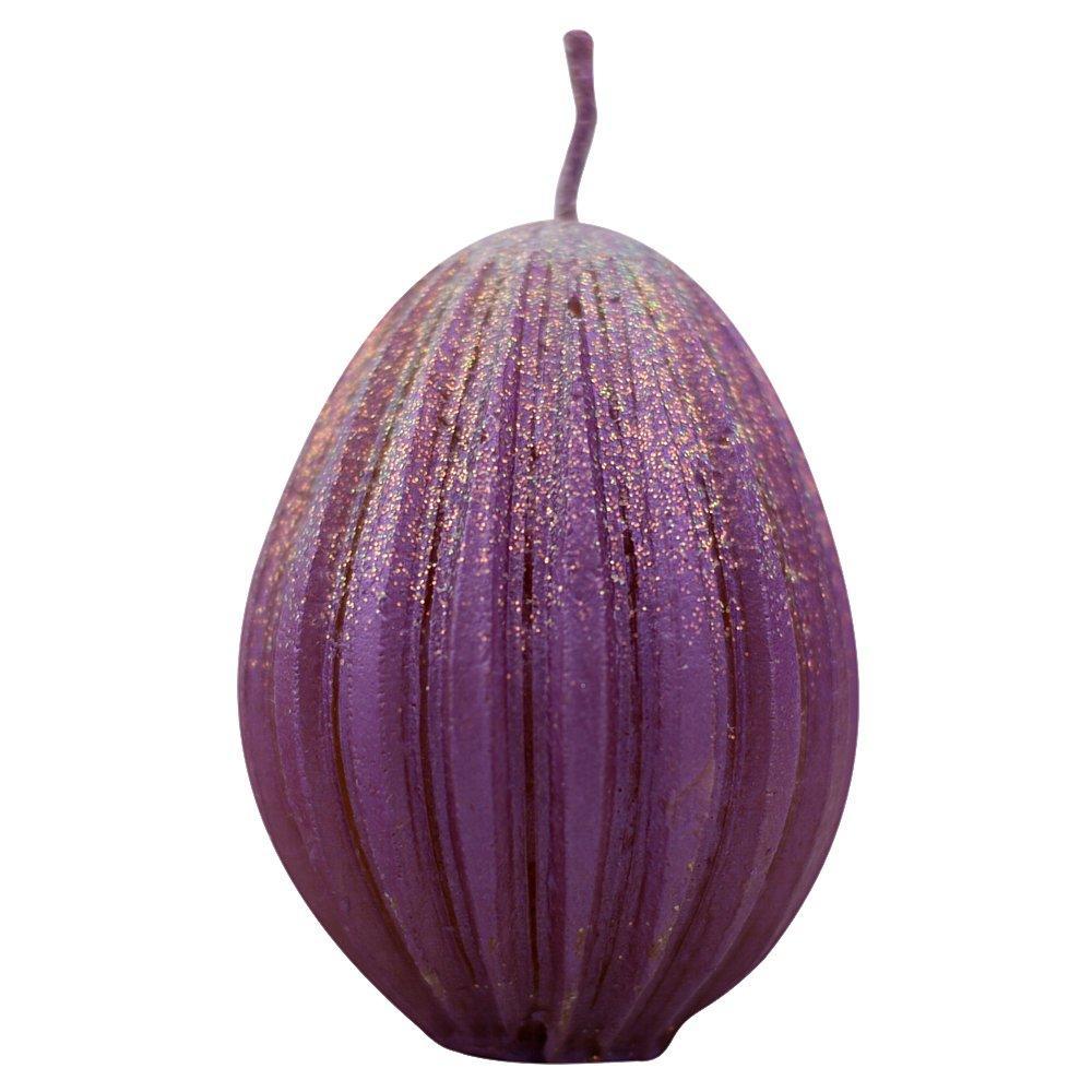 Свеча декоративная Мультидом пасхальное яйцо грань 5х5х6,5 см 2 цвета, пакет