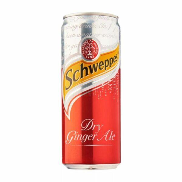 Напиток газированный Schweppes Сухой имбирный эль 320 мл., ж/б