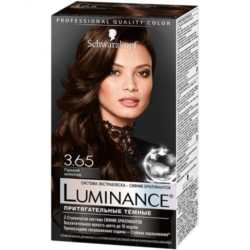 Краска для волос Luminance Color 3.65 Горький шоколад, 165 мл., картон