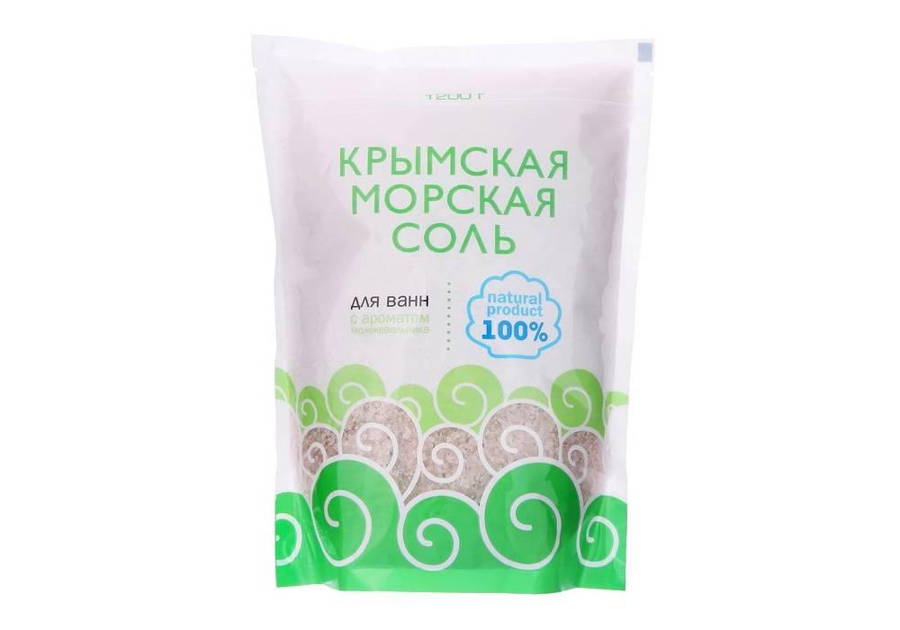 Соль морская для ванн Крымская можжевельник 1,2 кг., дой-пак