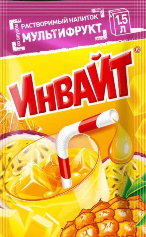 Напиток растворимый Invite мультифрукт 12 гр., саше