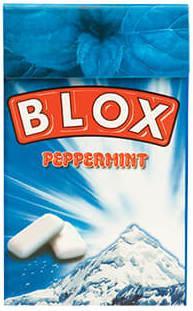 Жевательная резинка Blox Peppermint перечная мята 23 гр., картон