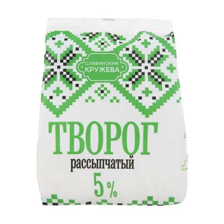 Творог Славянские Кружева рассыпчатый 5% 300 гр., флоу-пак