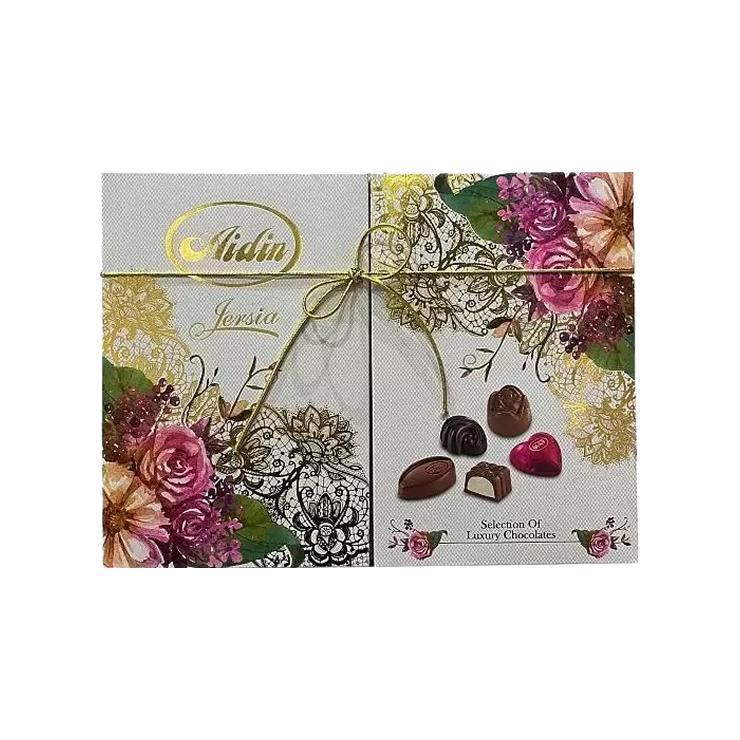 Конфеты шоколадные AIDIN Jersia LUX набор ассорти 18 вкусов 235 гр., картон