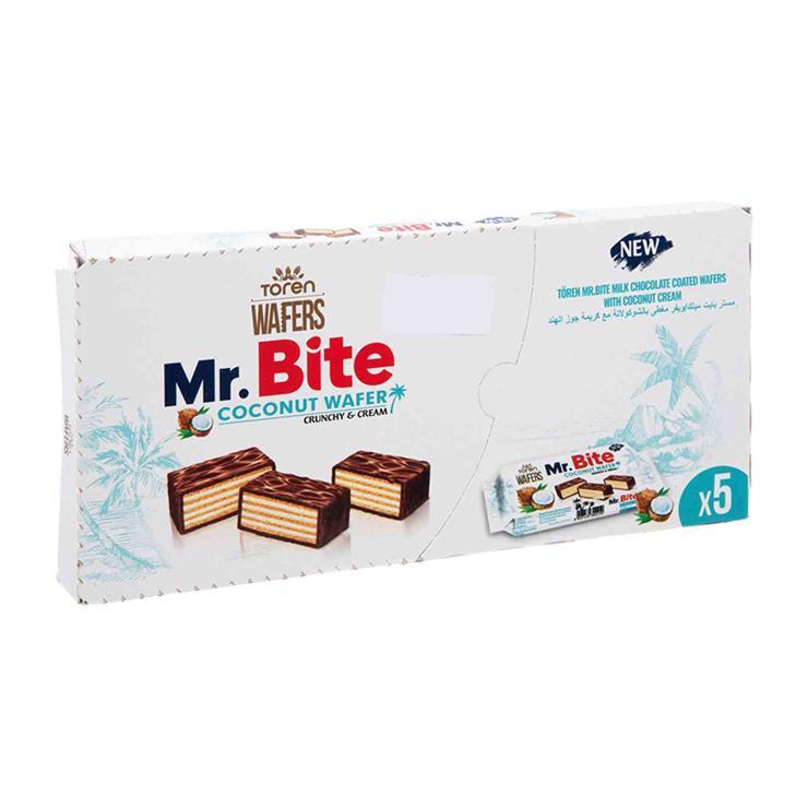 Вафли в молочно-шоколадной глазури Toren Mr. Bite кокос 190 гр., картон