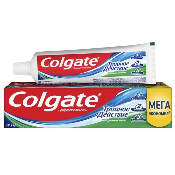 Зубная паста Тройное действие Colgate, 150 мл., картон