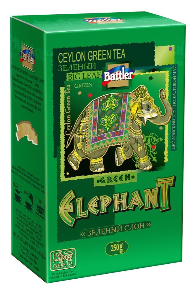 Чай Цейлон зелёный слон Battler Парад слонов, 250 гр., картон
