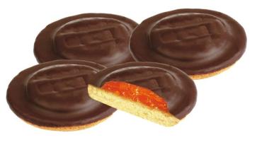 Печенье бисквитное Кико Абрикос в темной глазури