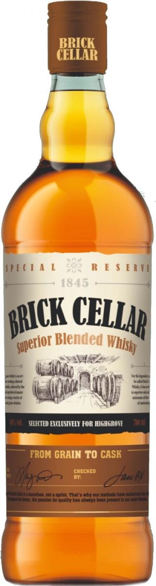 Виски Brick Cellar Blended зерновой 40% 500 мл., стекло