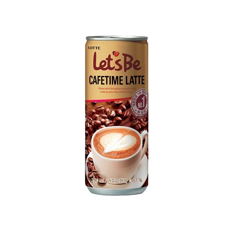 Напиток кофейный Lotte Let's be Cafetime Latte 240 мл., ж/б