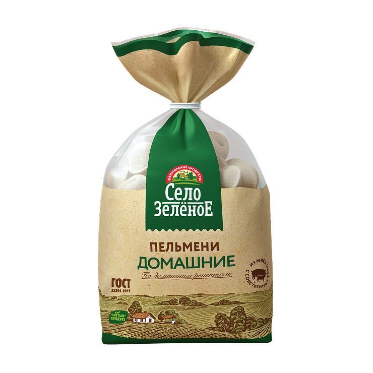Пельмени Село Зелёное Домашние Премиум 800 гр., флоу-пак