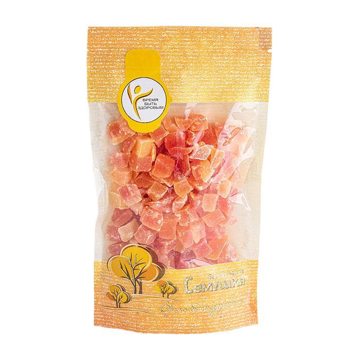 Цукаты Семушка папайя кубики 130 гр., дой-пак
