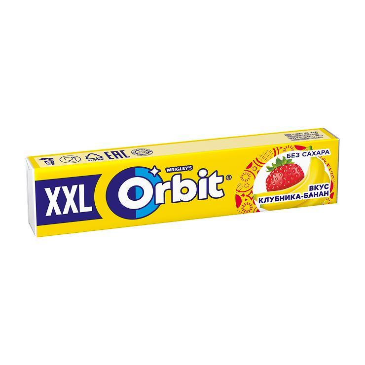 Жевательная резинка Orbit XXL Клубника и Банан 20,4 гр., бумага