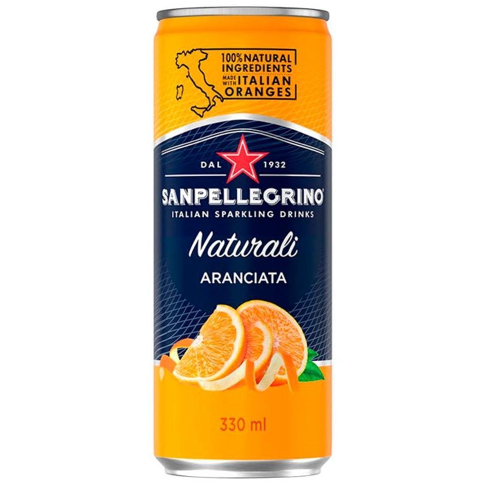 Напиток газированный Sanpellegrino Aranciata апельсин 330 мл., ж/б