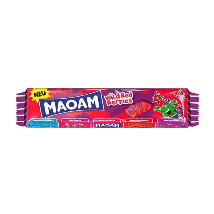 Конфеты жевательные Haribo maoam bloxx wild red berries 110 гр., флоу-пак