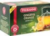 Чай Teekanne Ginger & Orange зеленый c имбирём и апельсином 20 пак, 30 гр., картон