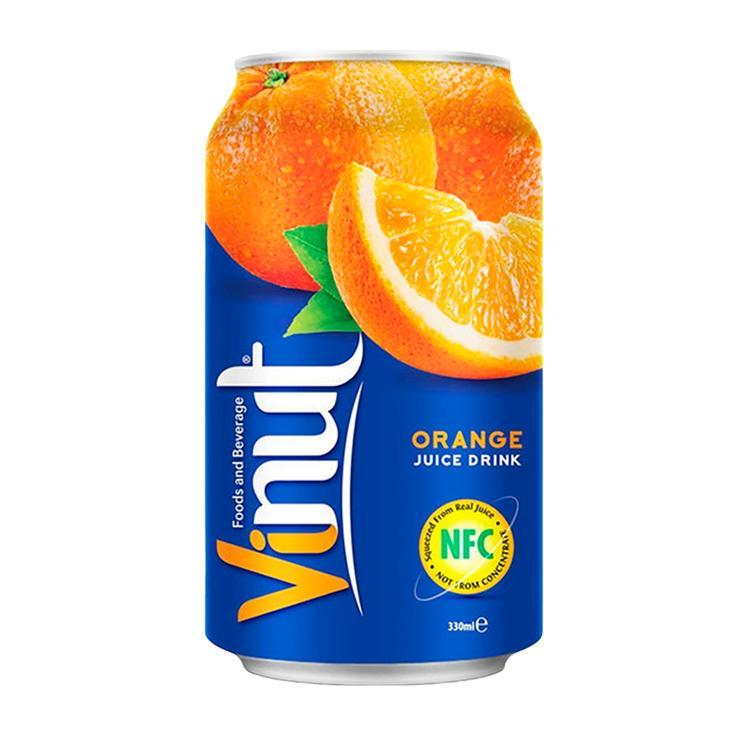 Напиток сокосодержащий Vinut juice drink апельсин 330 мл., ж/б