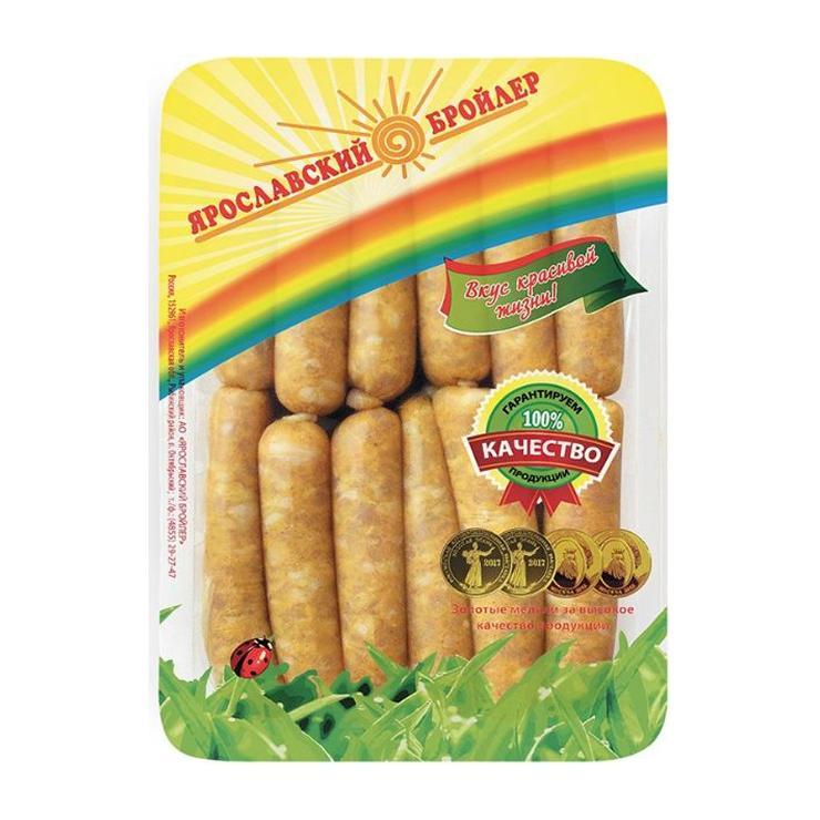 Колбаски Ярославский бройлер филейные для жарки з/м 340 гр., лоток