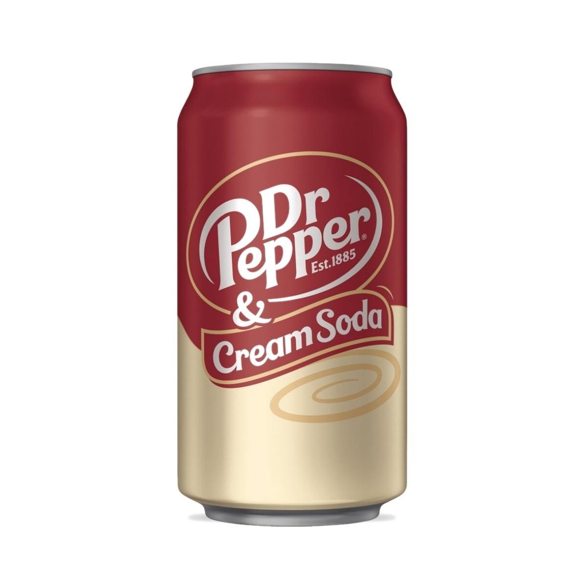 Напиток газированный Dr. Pepper Cream Soda 355 мл., ж/б