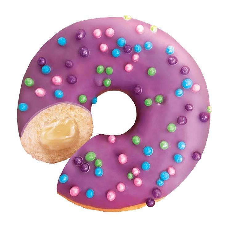 Донат черника крем-чиз глазированный 67 гр., флоу-пак