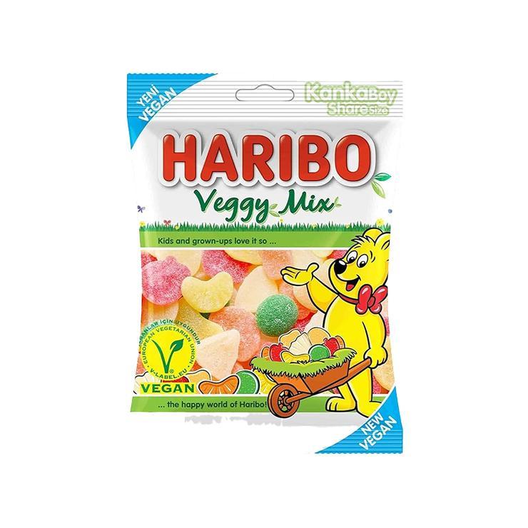 Мармелад жевательный Haribo Veggy mix Веган ассорти 80 гр., флоу-пак