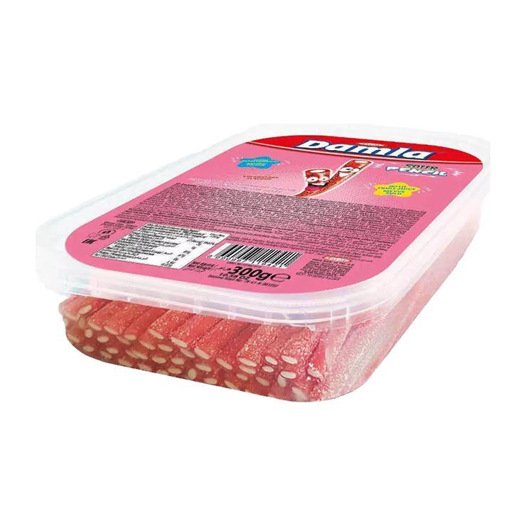 Мармелад Damla Bubble gum Tayash Кислые карандаши с посыпкой 300 гр., пластик