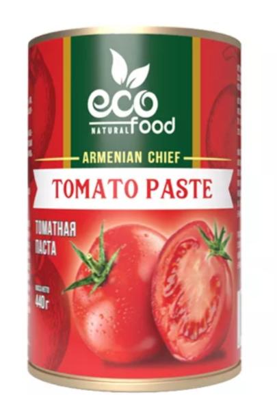 Паста томатная Ecofood 28% 440 гр., ж/б
