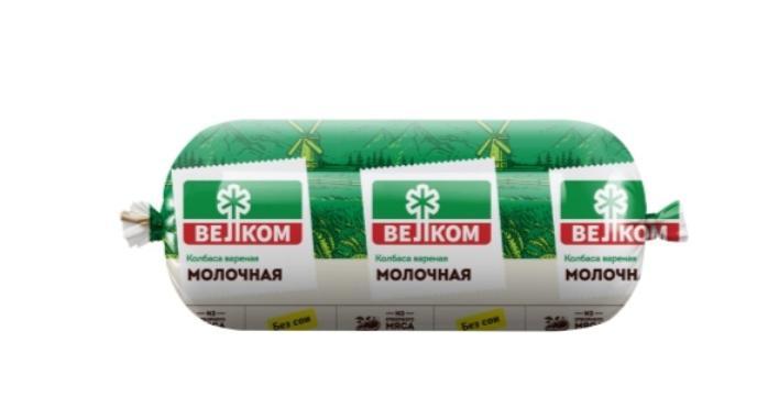 Колбаса Велком Молочная ГОСТ 400 гр., полиамид