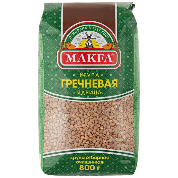 Крупа Makfa гречневая ядрица в/с, 800 гр., пакет