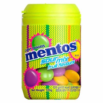 Конфеты жевательные Mentos Sour Mix 120 гр., банка