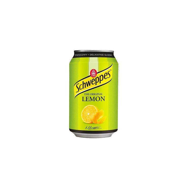 Напиток газированный Schweppes лимон оригинал 330 мл., ж/б