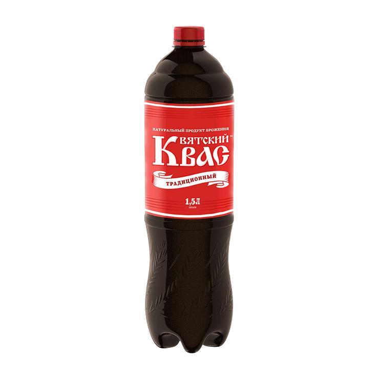 Квас Вятский традиционный 1,5 л., ПЭТ