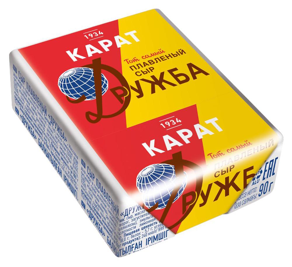 Сыр Карат Дружба плавленый 90 гр., обертка