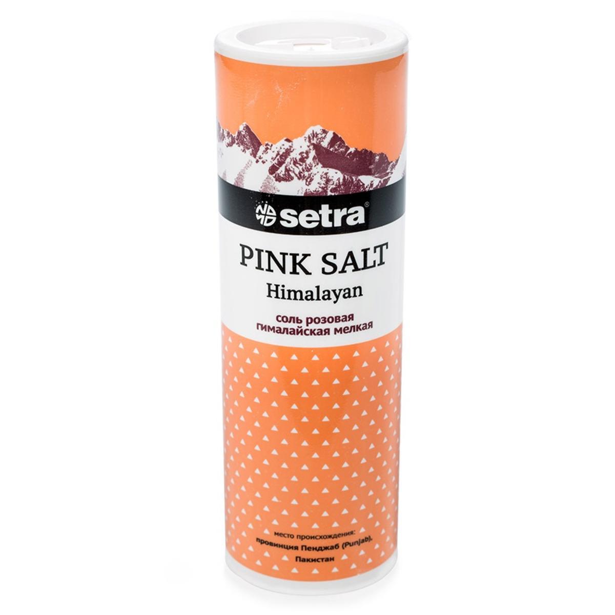 Соль Setra розовая гималайская мелкая, 250 гр., ПЭТ