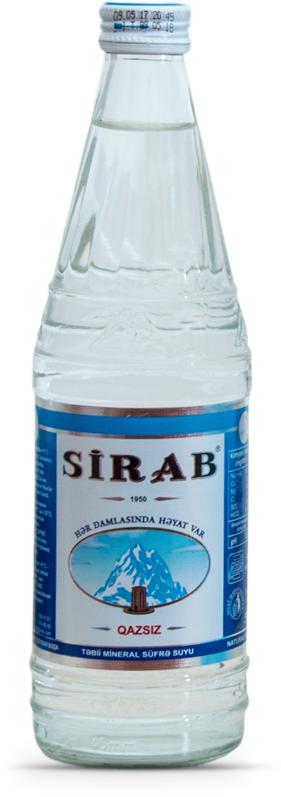 Вода негазированная Sirab минеральная 500 мл., стекло