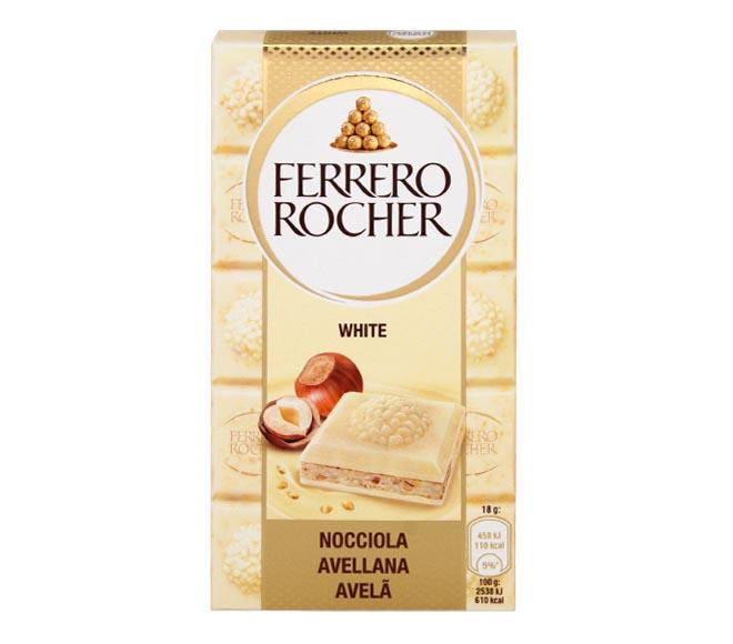 Шоколад Ferrero Rocher White белый 90 гр., картон